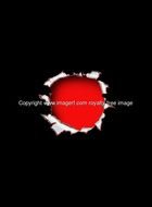 Red And Black Bullet Holes