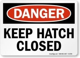 danger reep hatch closed drawing