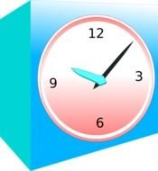 Analog Clock Clip Art N21