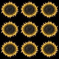 Sunflower Shape Pattern Art