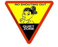 Quiet Zone Signs N2