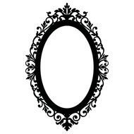 frame with patterns for the mirror