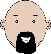 Man With Beard Clip Art N8