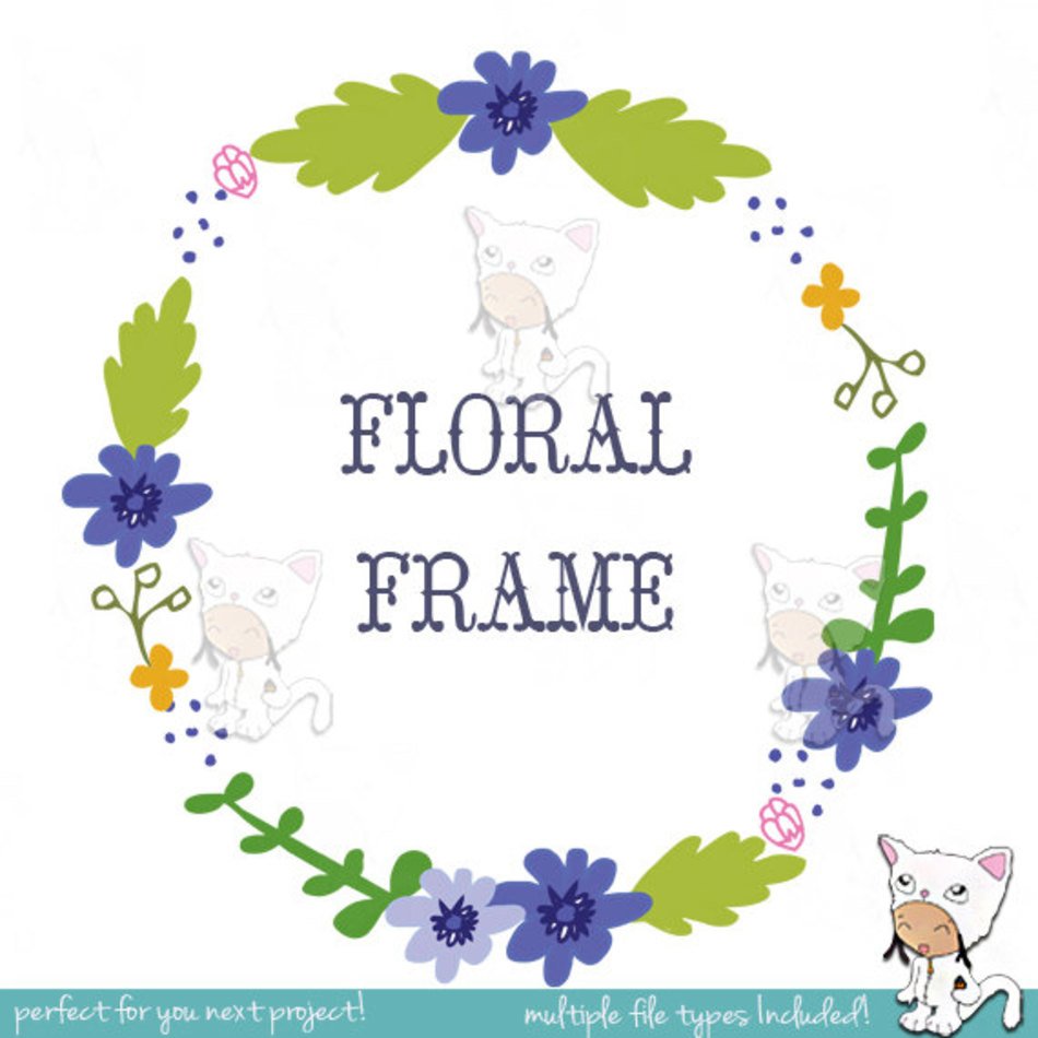 Hand Drawn Floral Clip Art