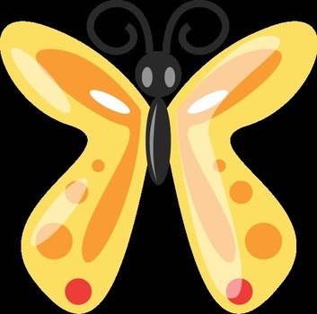 Butterfly Valentine Clip Art N5