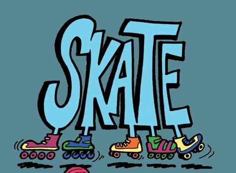 Roller Skating Clip Art N38