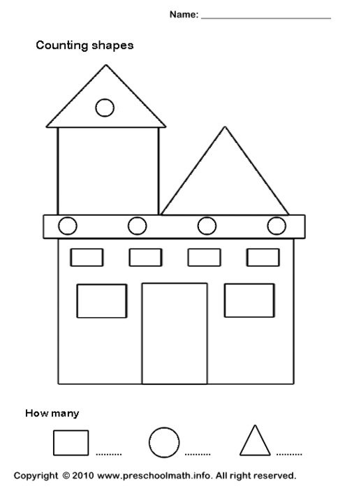 Preschool Worksheets Shapes