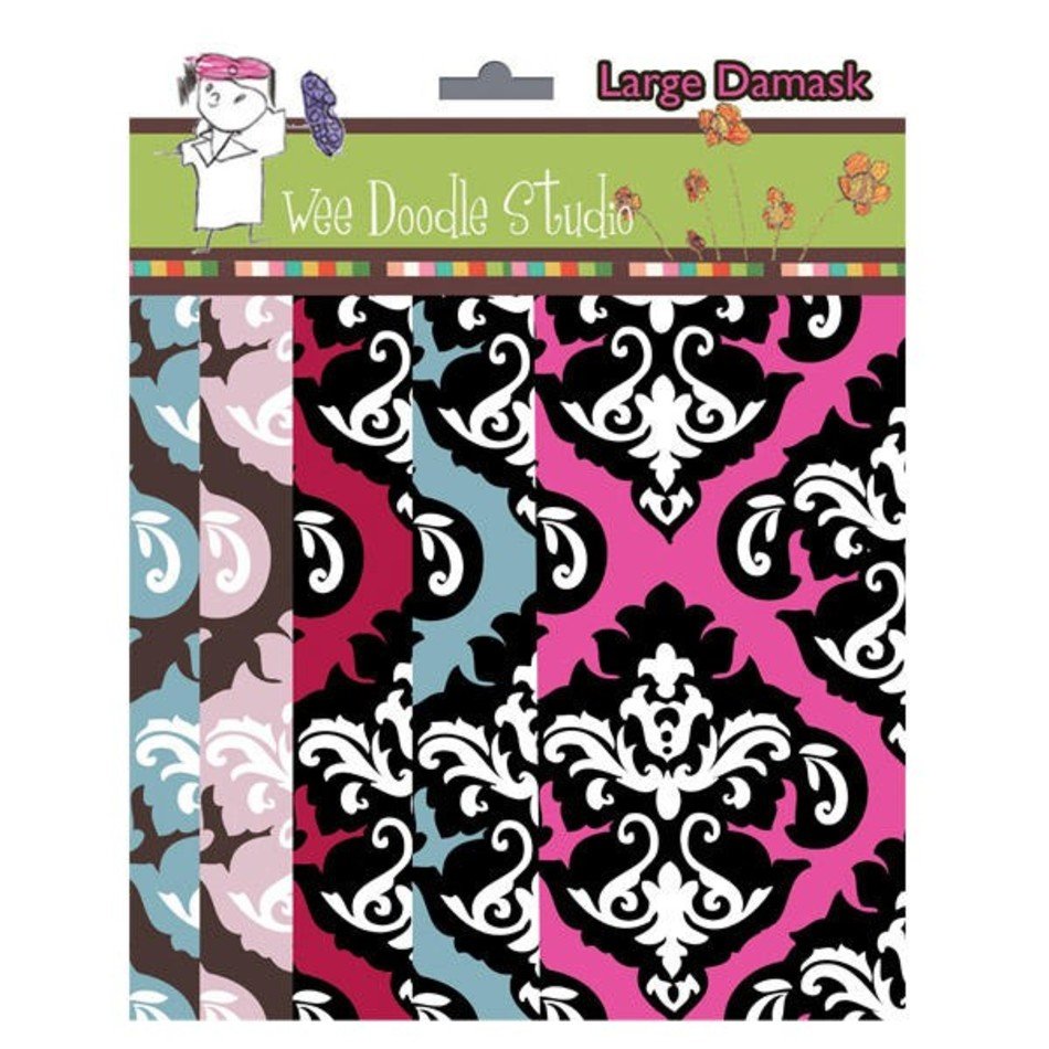 Damask Scroll Clip Art