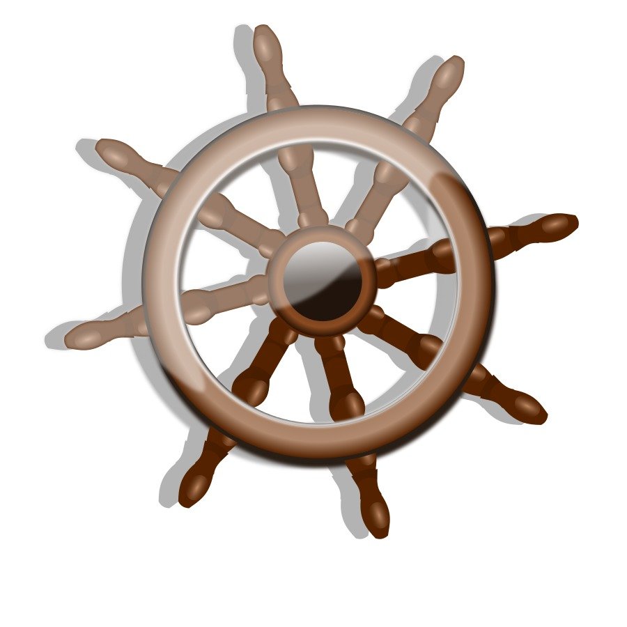 Cartoon Ships Wheel