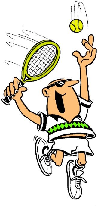 Tennis Cartoon Clip Art N8