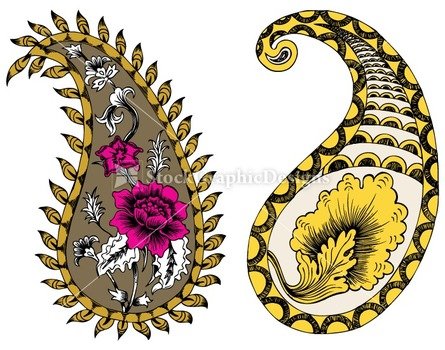 Indian Paisley Clip Art