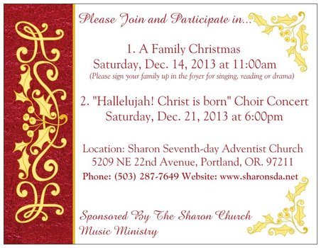 Hallelujah Christ Is Born Choir Concert