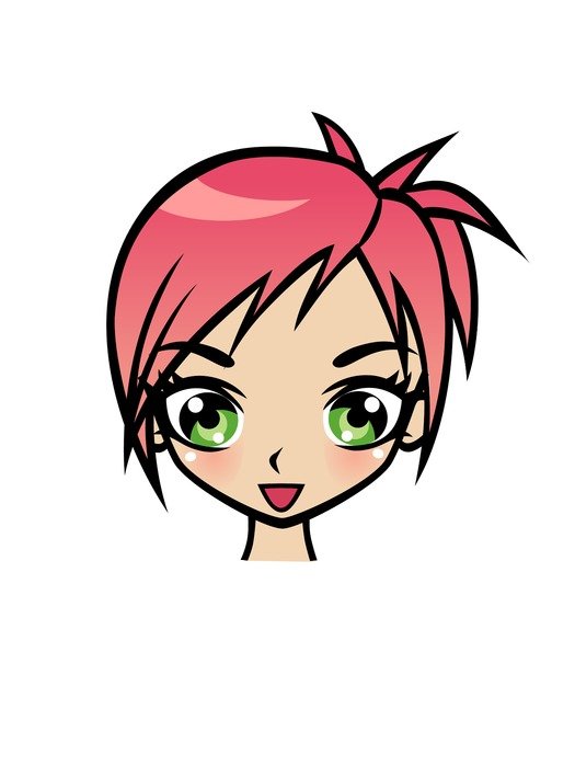 Cute Cartoon Girl Clip Art N9
