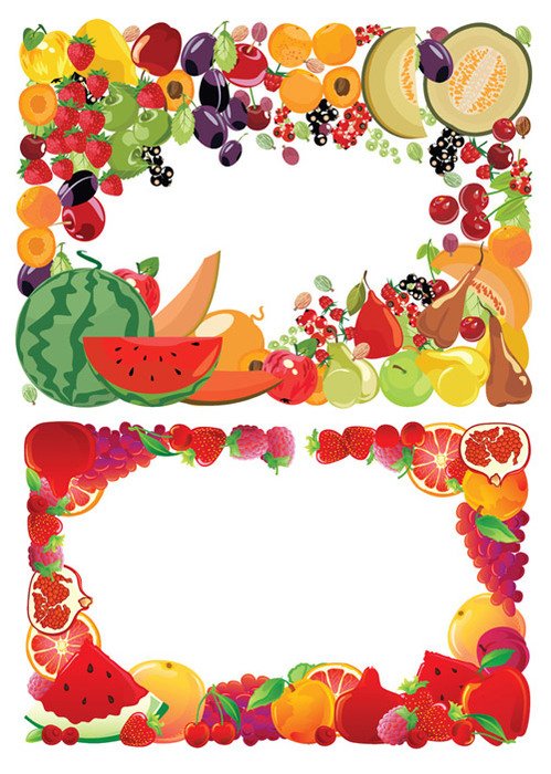 Fruit Border Clip Art N12