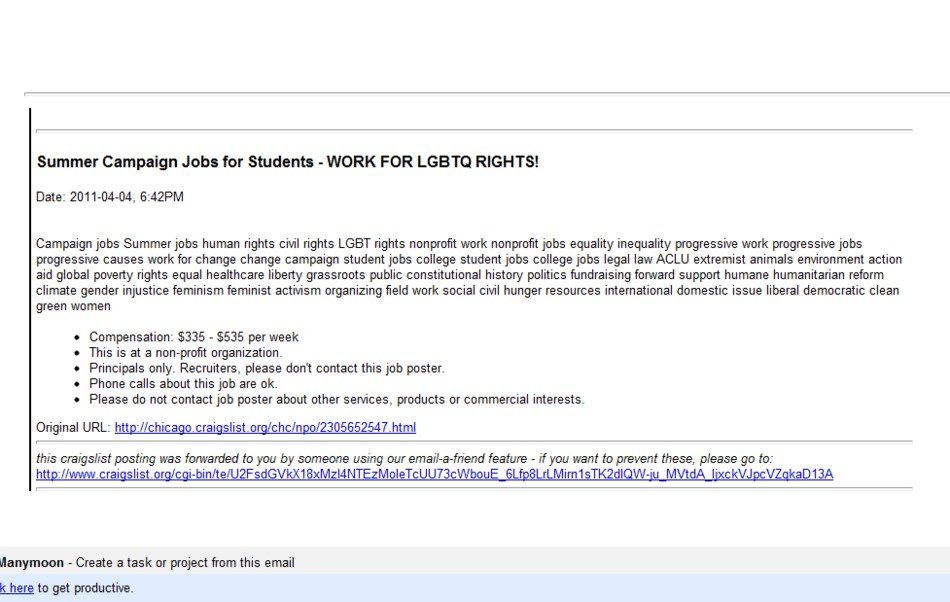 Craigslist Jobs