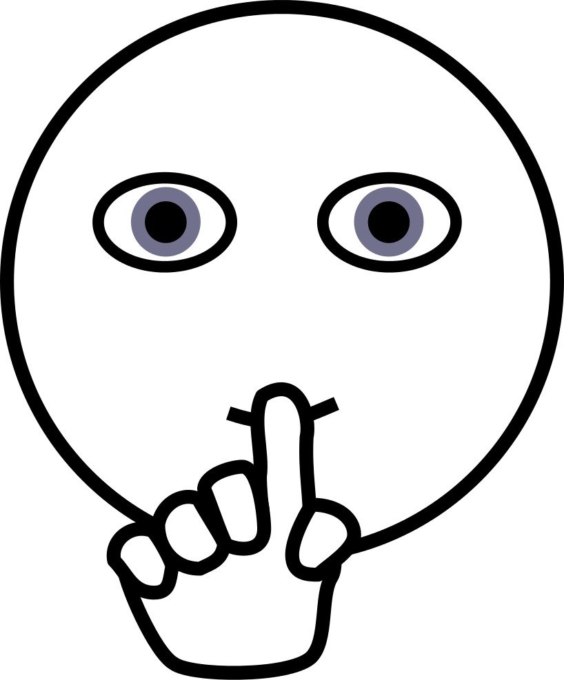 Quiet face drawing