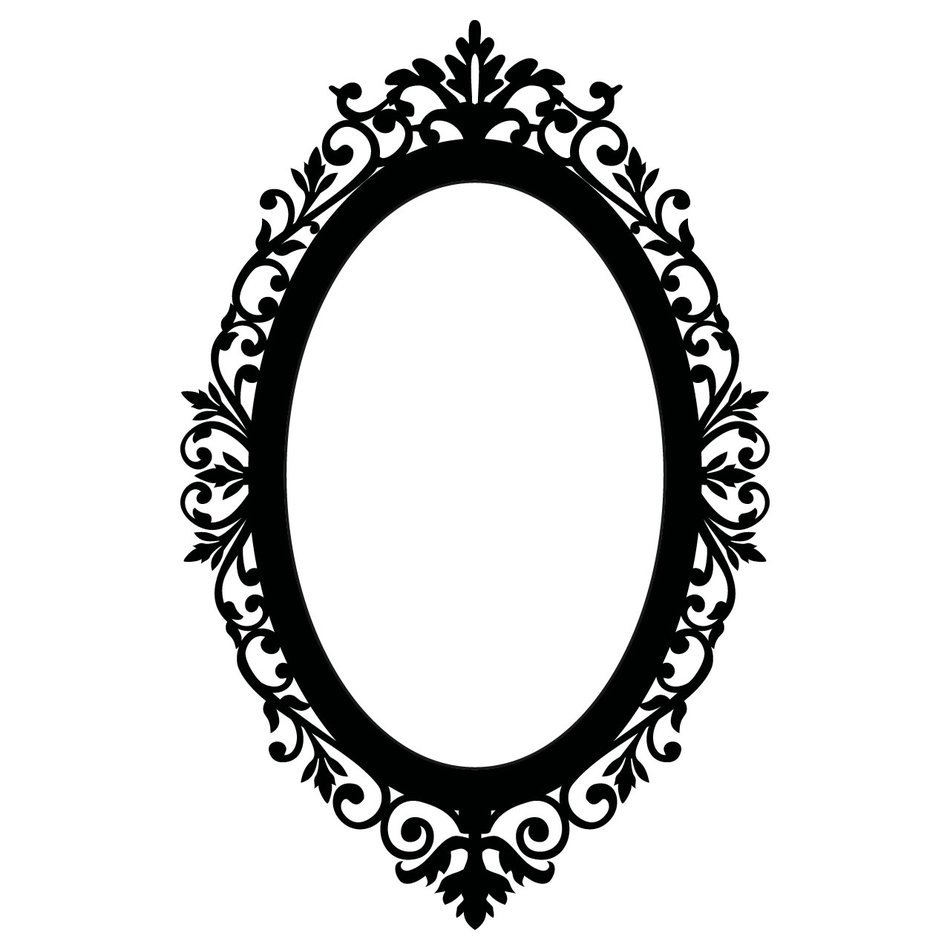 frame with patterns for the mirror
