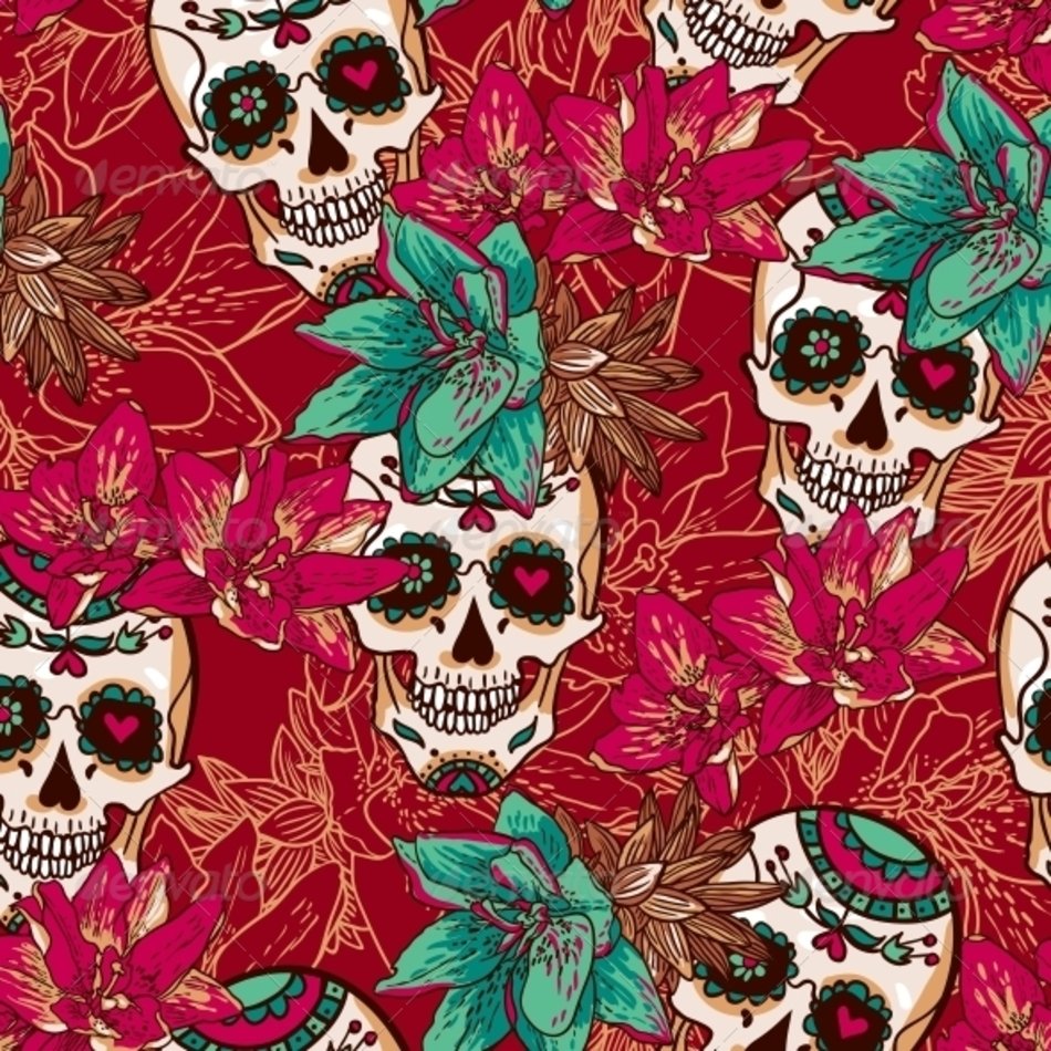 Hearts And Skulls Backgrounds