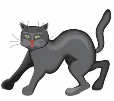 Cat Clip Art Like Dog Walking In Side View