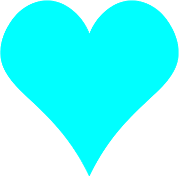 Teal Heart Clip Art N14 free image download