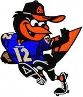 Baltimore Orioles And Ravens Logo drawing