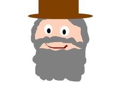 Old Man Clip Art Free drawing