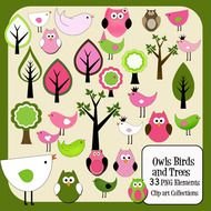 Owl In Tree Clip Art N7