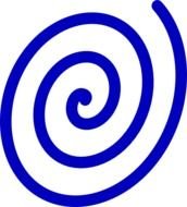 Blue Spiral Clip Art N3