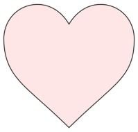 Beautiful pink heart clipart