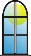 Window Sun Cartoon drawing