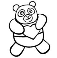 Panda Bear Coloring Pages Printable N2
