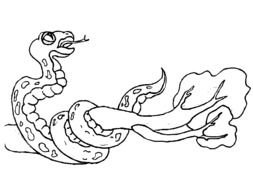 Snake Coloring Page drawing