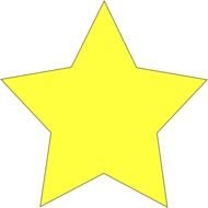 Small Yellow Star Clip Art N2