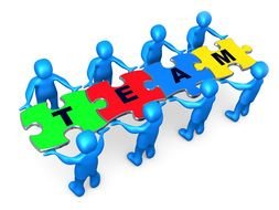 Clip art of Team figures