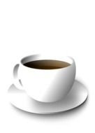 Clip art of coffee cup