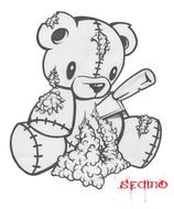 Dead Teddy Bear Drawing