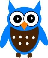 Blue Owl Clip Art N30
