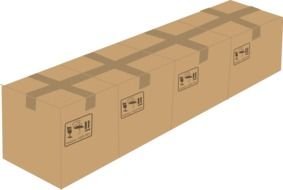 long cardboard box