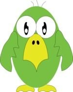 Green Bird Clip Art N11