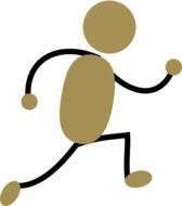 Man Jogging Clip Art N11