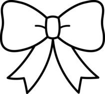 Black And White Bow drawing