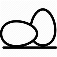 Fried Egg Shape Outline