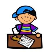 Kids Writing Clip Art N2