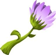 Herbs Purple Flower By Glitch This Clipart Is About