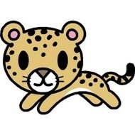 Snow Leopard Cartoon Clip Art N3