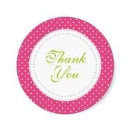 Hot Pink Polka Dot Circle