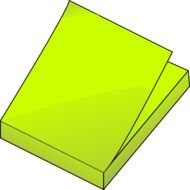 Post It Note Pad Clip Art