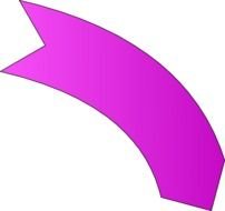 Magenta Arrow Clip Art