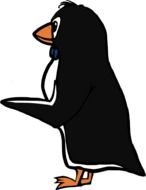 Pointing Penguin By Moini Holding Out A Wing Can Be Used To