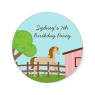 Horse Birthday Party Clip Art